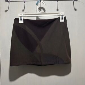 WITH JEAN Luna mesh mini skirt